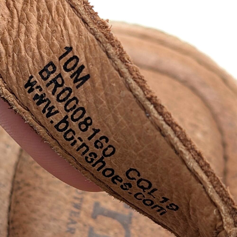 Born Monticello Knotted Wedge Sandal Women's Ankle Strap Brown Size US10M EU41 - Picture 11 of 14